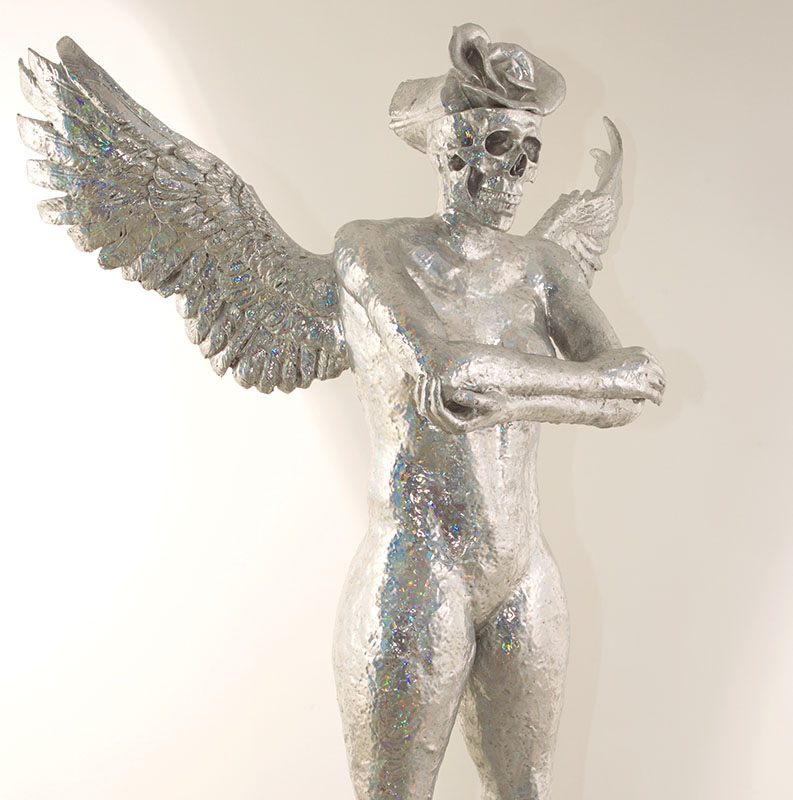 The Revitalizing Woman from Beyond me series/metal, fiberglass, synthetic Resin, cold foil stamping/ 110.60.170cm